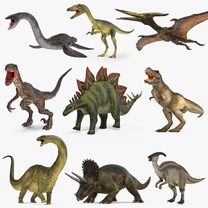 Dinosaurs Rigged Collection 4 for Maya
