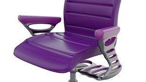 futuristik purple office chair model