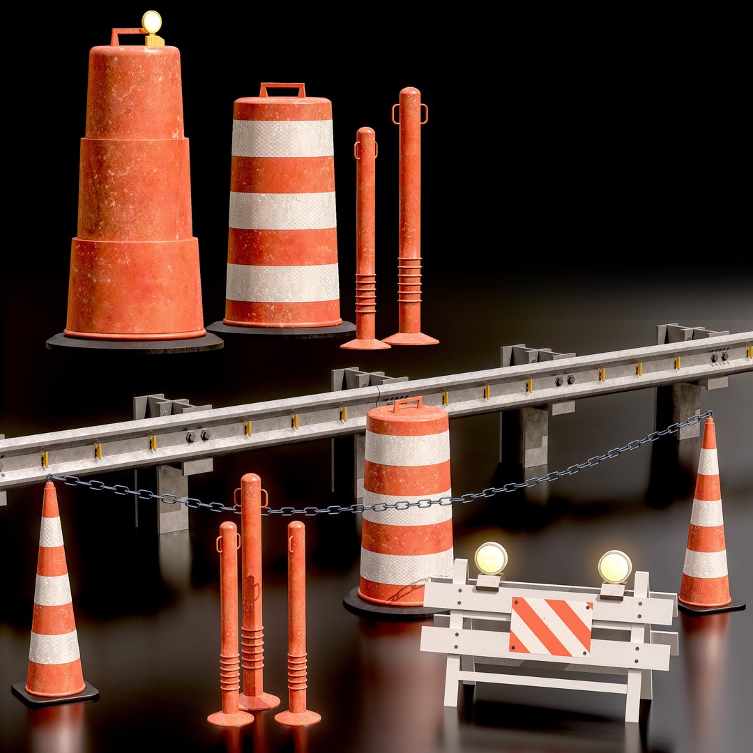 3D Street Asset Set 02 - TurboSquid 2309248