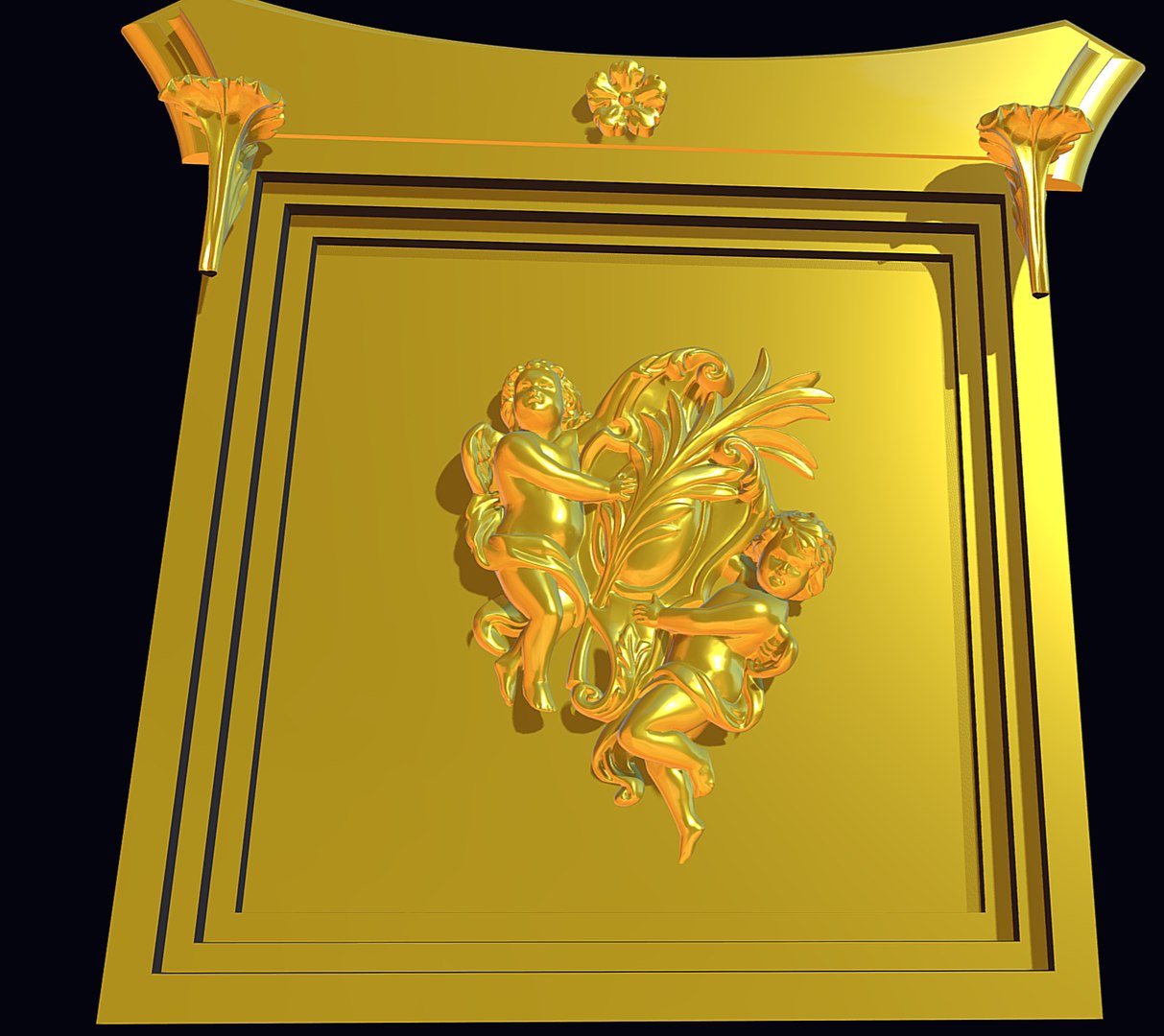 3D Angels Panel Picture Decor - TurboSquid 2225927