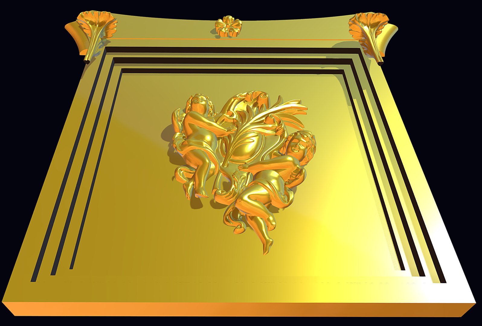 3D Angels Panel Picture Decor - TurboSquid 2225927