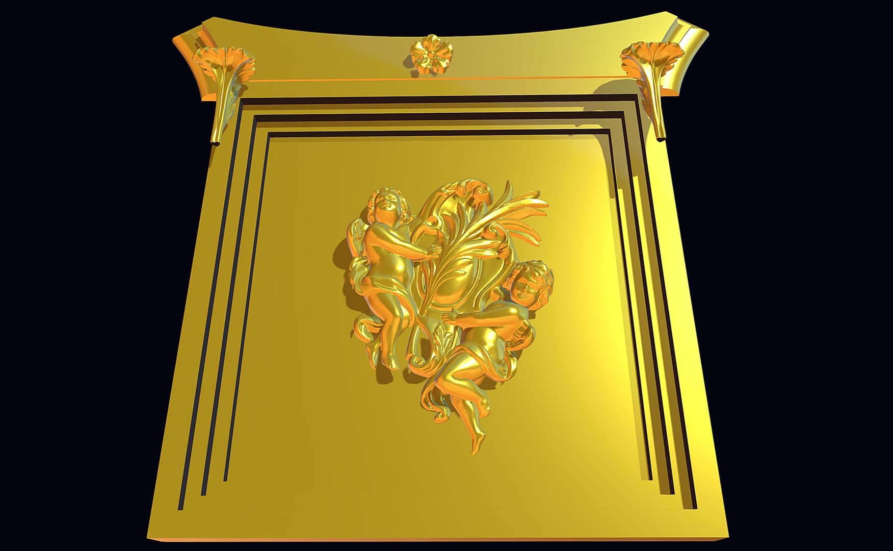 3D Angels Panel Picture Decor - TurboSquid 2225927