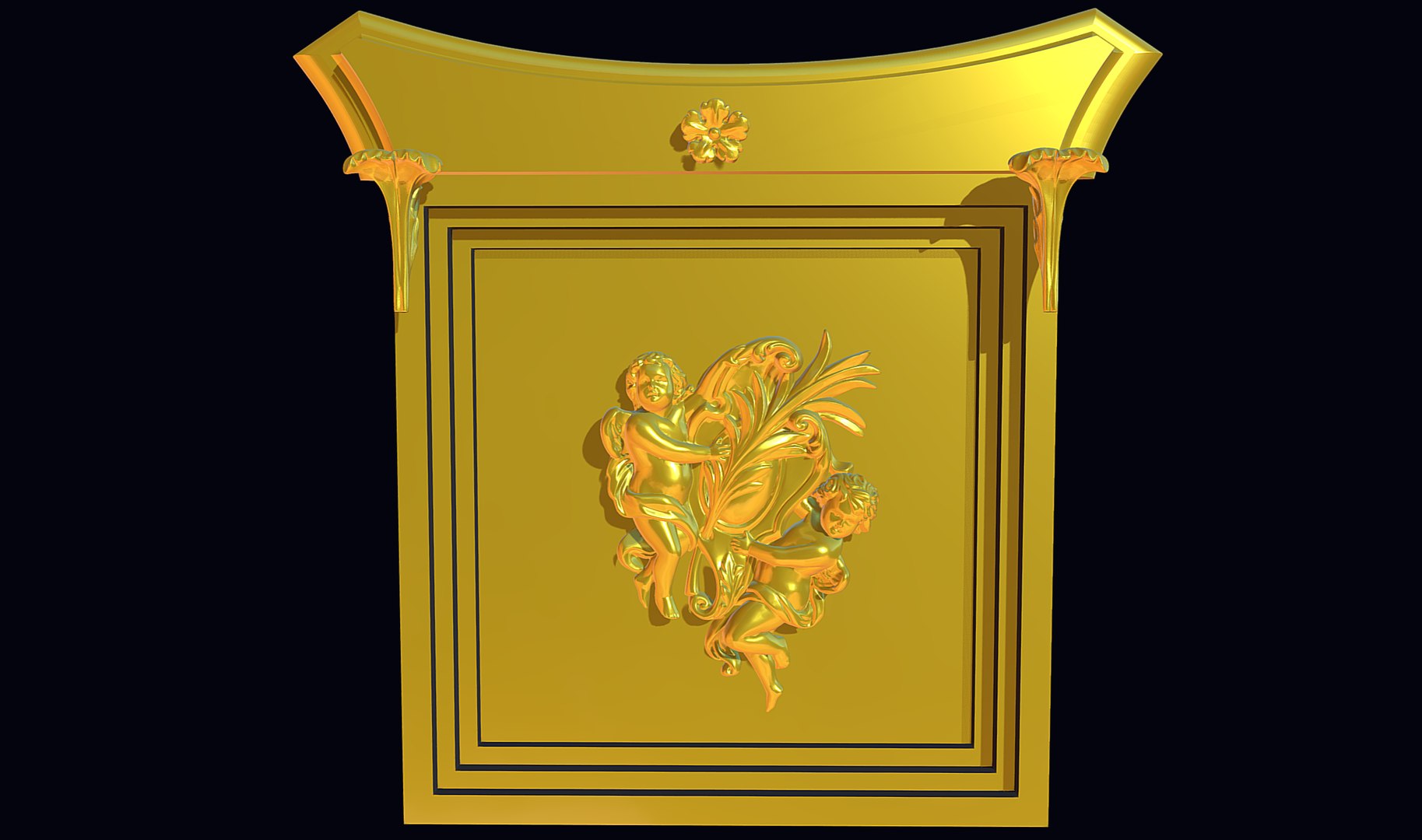 3D Angels Panel Picture Decor - TurboSquid 2225927