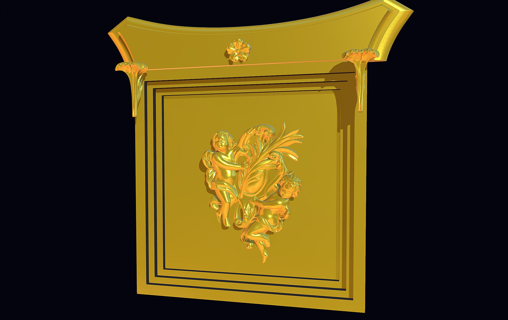 3D Angels Panel Picture Decor - TurboSquid 2225927