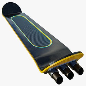 Sci-Fi Hoverboard 5 All PBR Unity UE Textures Included