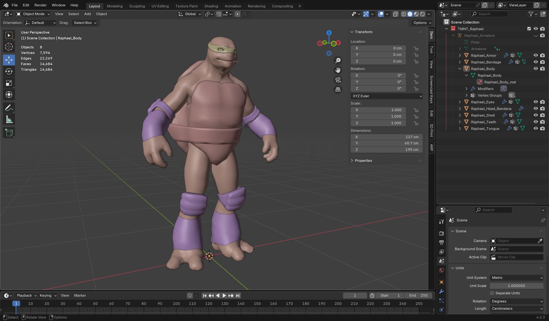 TMNT Realistic Collection 3D Model - TurboSquid 2479232