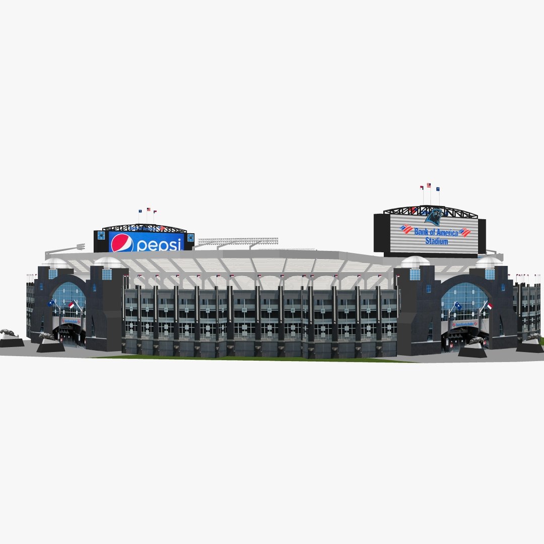 Bank of America Stadium 3D model - Architecture on 3DModels