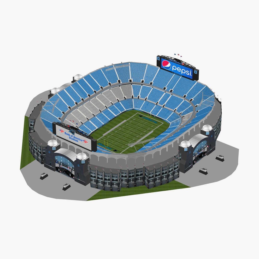 Bank of America Stadium - Carolina Panthers USA 3D model – Genius&Gerry