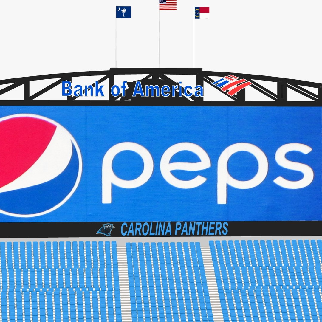 Carolina Panthers Bank of America Stadium Blueprint Football -   Denmark