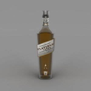 platinum label bottle 3D model