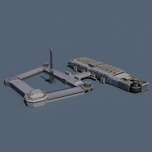 3D icc exhibition radio tower model