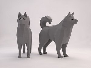 dog animation 3D model