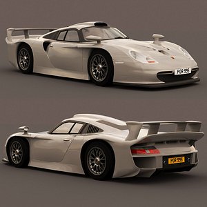3D porsche 996 GT1 1998