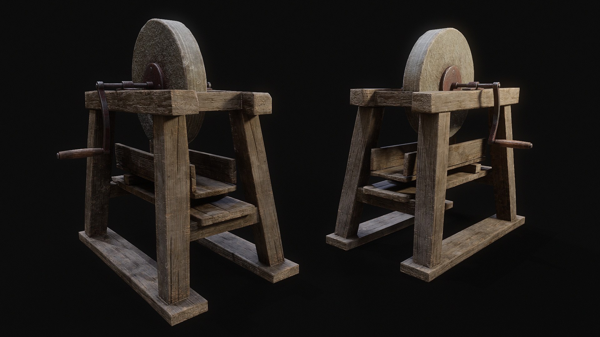 Medieval Grindstone 3D Model - TurboSquid 2344025