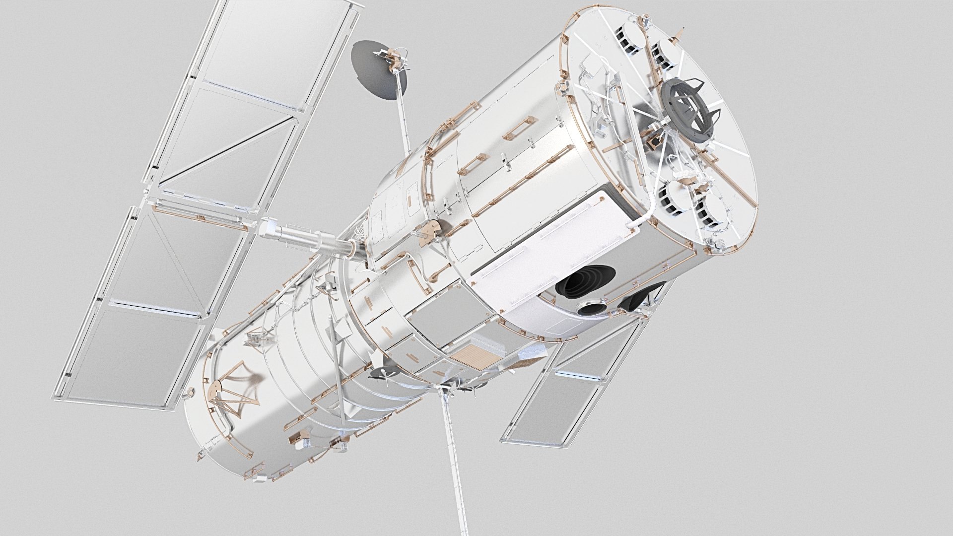 Telescope Scope Hubble 3D Model - TurboSquid 1529464