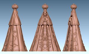 3D Our Lady of Valley - Virgen del Valle - CNC - 3D print model model