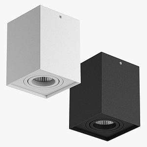 3D spot light 05207x rettango model