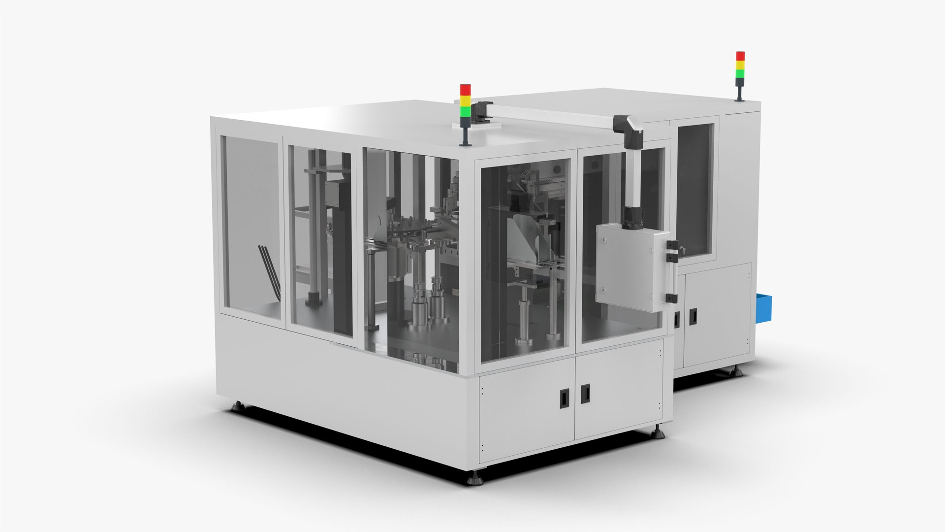 3D Model Automatic Bag Feeding Vacuum Packaging Machine - TurboSquid ...