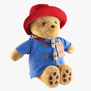 3D Soft toy Paddington teddy bear model