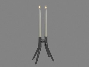 kartell abbracciaio candle holder 3D model