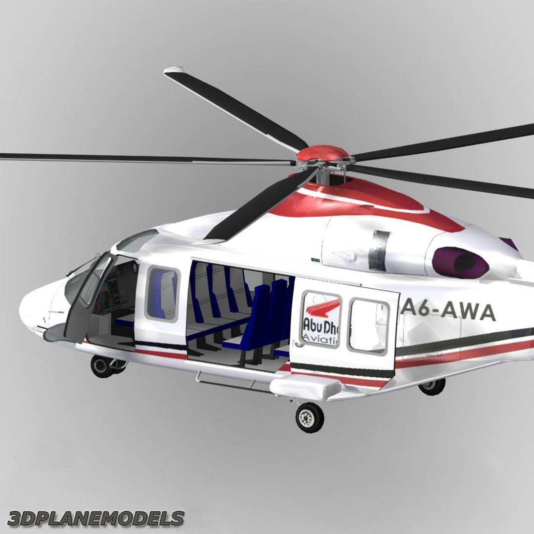 Agusta Westland Aw-139 Abu 3d Model