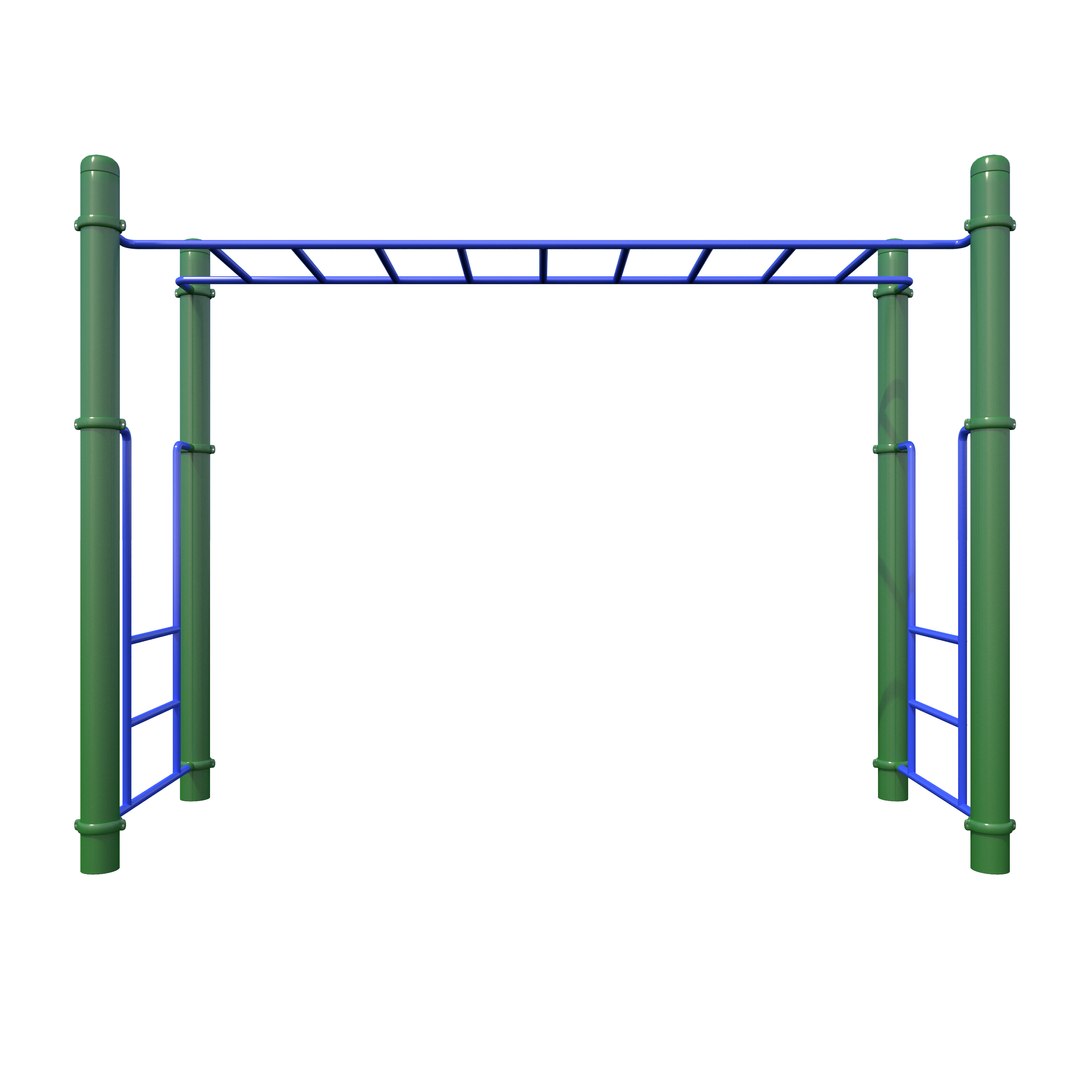 3D Children Playground Monkey Bars - TurboSquid 1237559