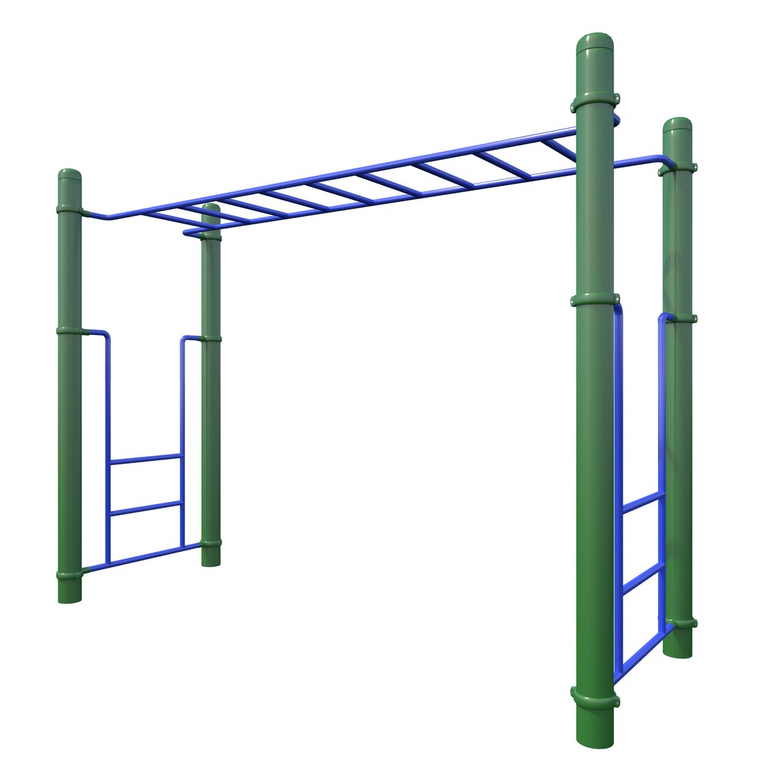 3D Children Playground Monkey Bars - TurboSquid 1237559