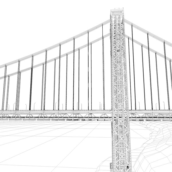 3D george washington bridge model - TurboSquid 1363460