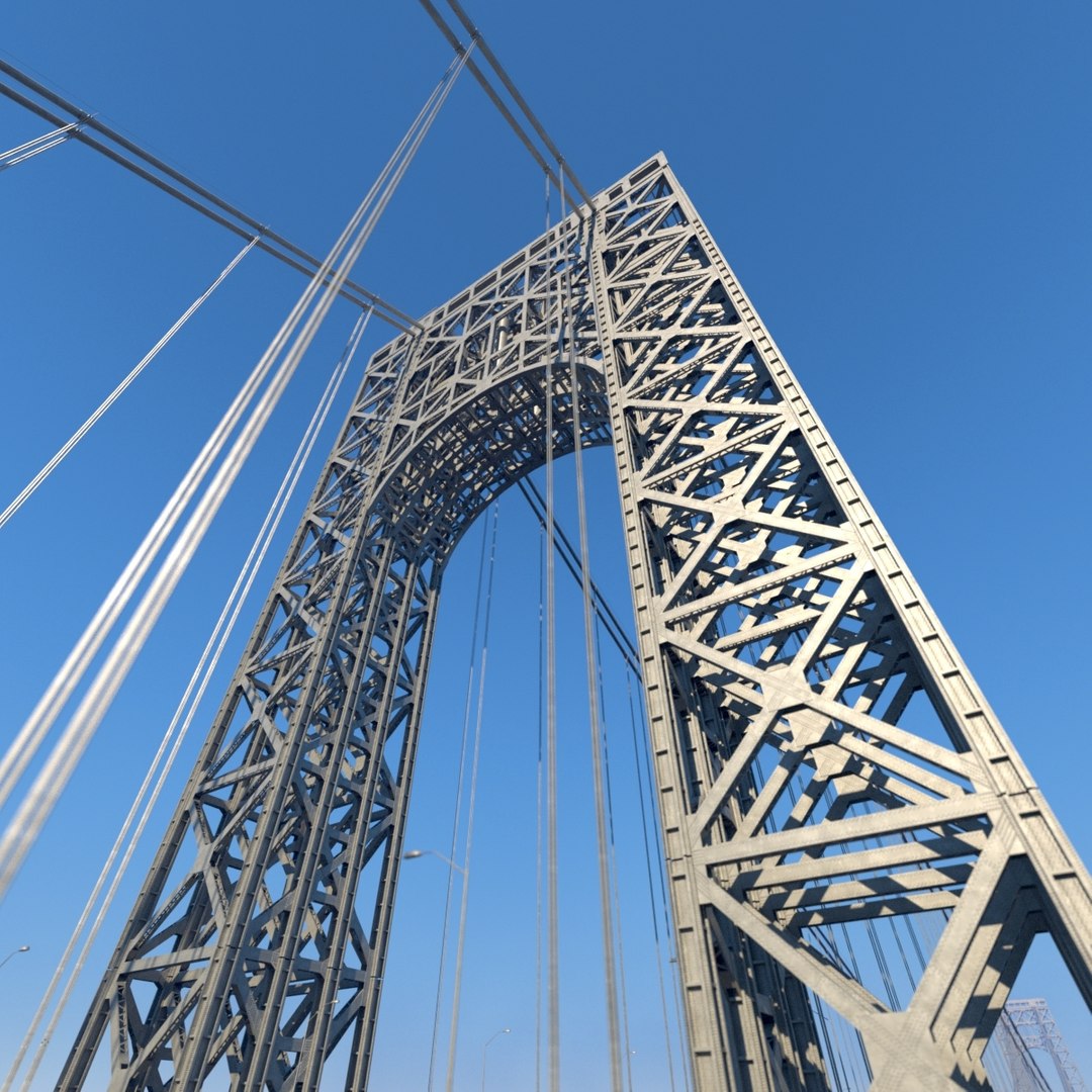 3D george washington bridge model - TurboSquid 1363460