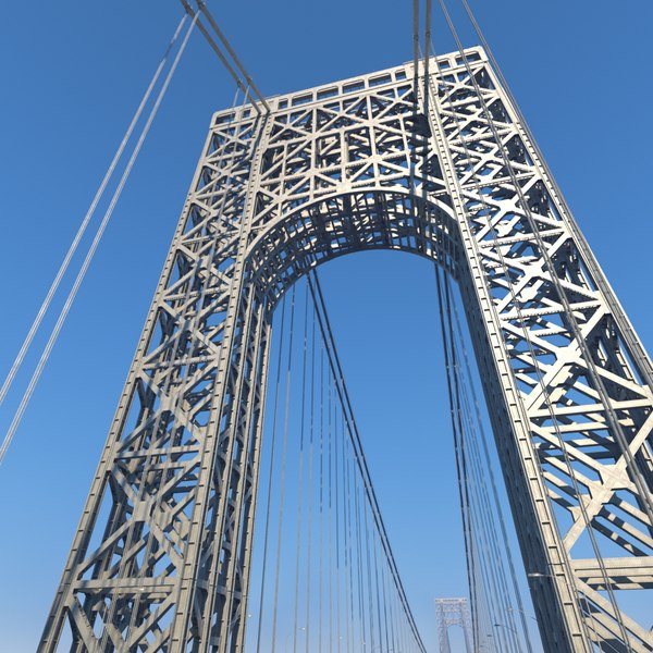 3D george washington bridge model - TurboSquid 1363460