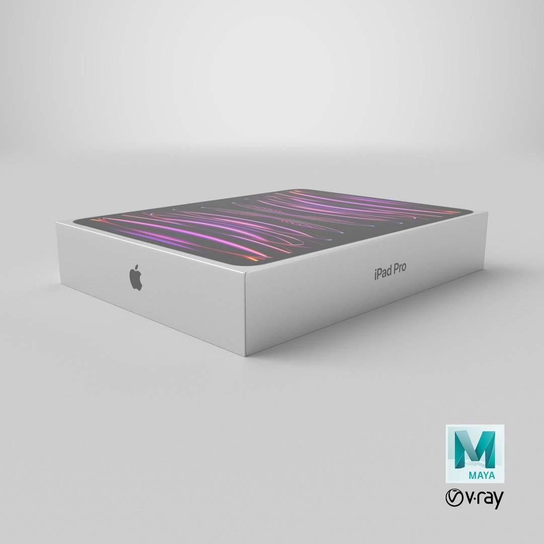 3D Box iPad Pro https://p.turbosquid.com/ts-thumb/F8/k9QAKC/Sf/stemcell_maya_vray_render/png/1714467286/1920x1080/fit_q87/4e4673a77d539a4fc87bcd3db90e0725f6eda9c7/stemcell_maya_vray_render.jpg