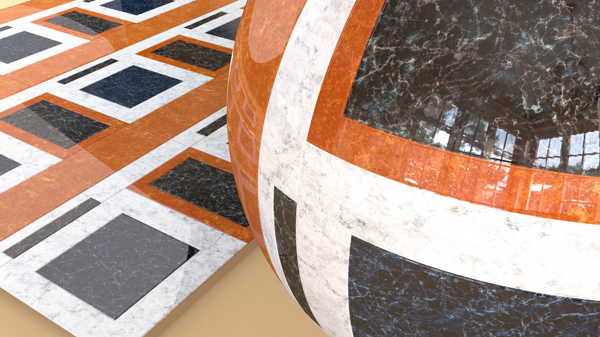 Texture PBR 8K Floor Tiles C4D Physical Render 0074 3D Model ...