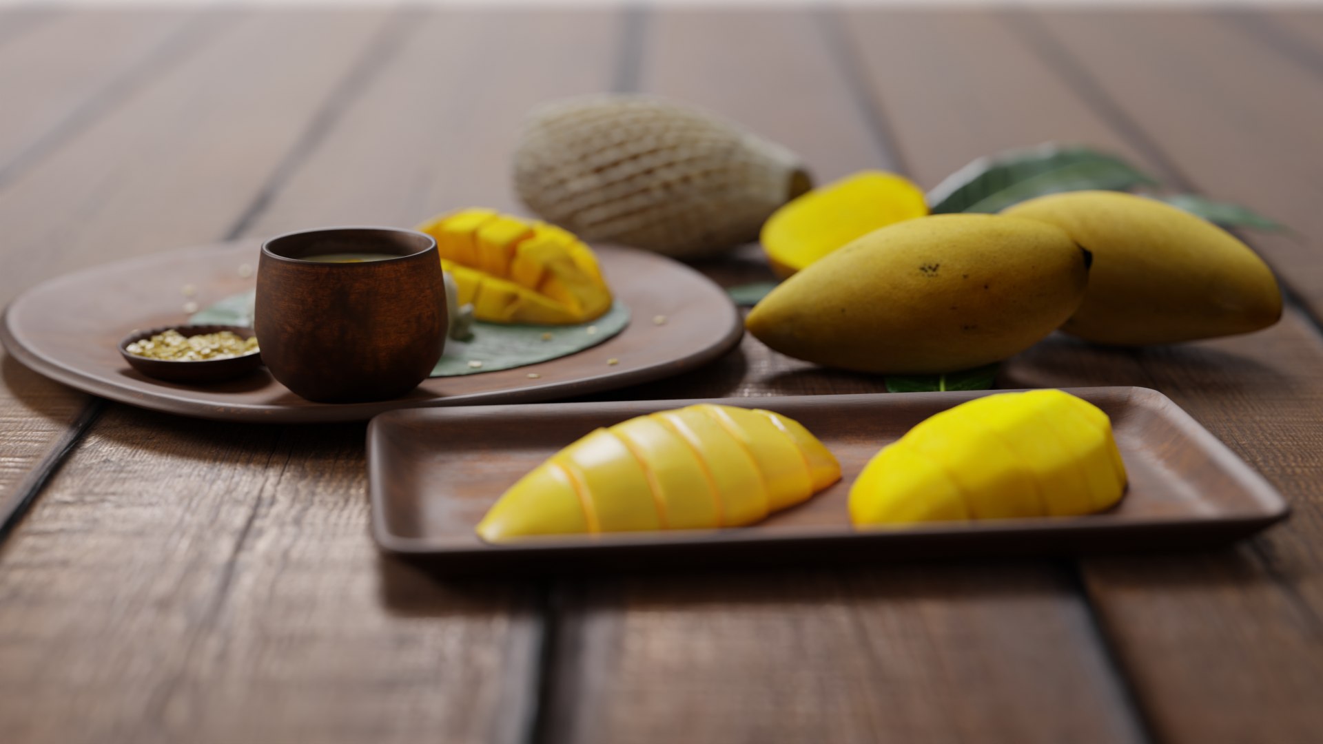Sweet Sticky Rice With Honey Mango Thai Mango 3D Model - TurboSquid 2377548
