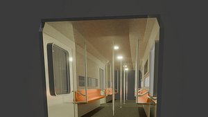 A Subway Train 3D model