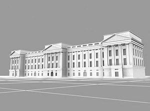 buckingham palace landmarks 3d model