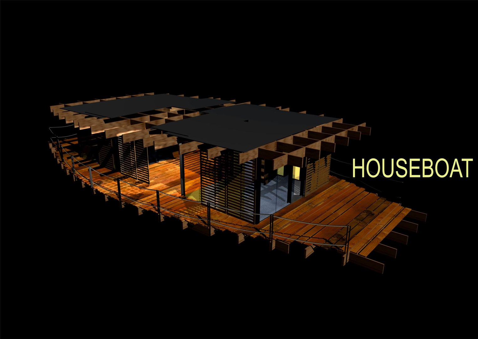 HouseBoat 3D Model - TurboSquid 2025548