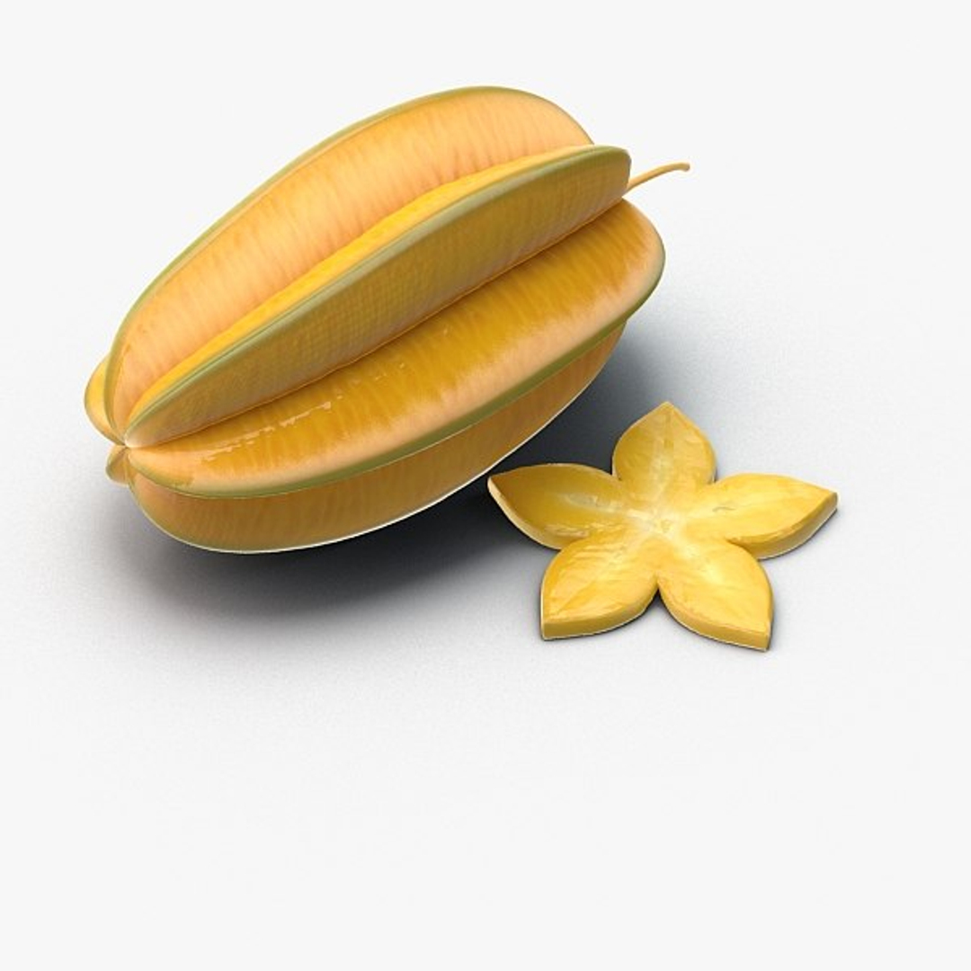 Star Fruit 3d Model