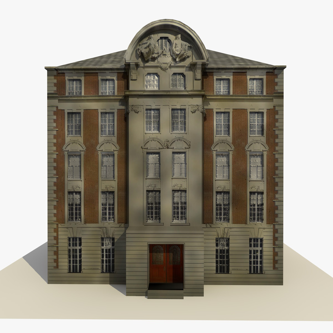 Old Office Building 1 3d 3ds