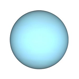 3D planet uranus