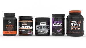 3D Protein Powder Collection