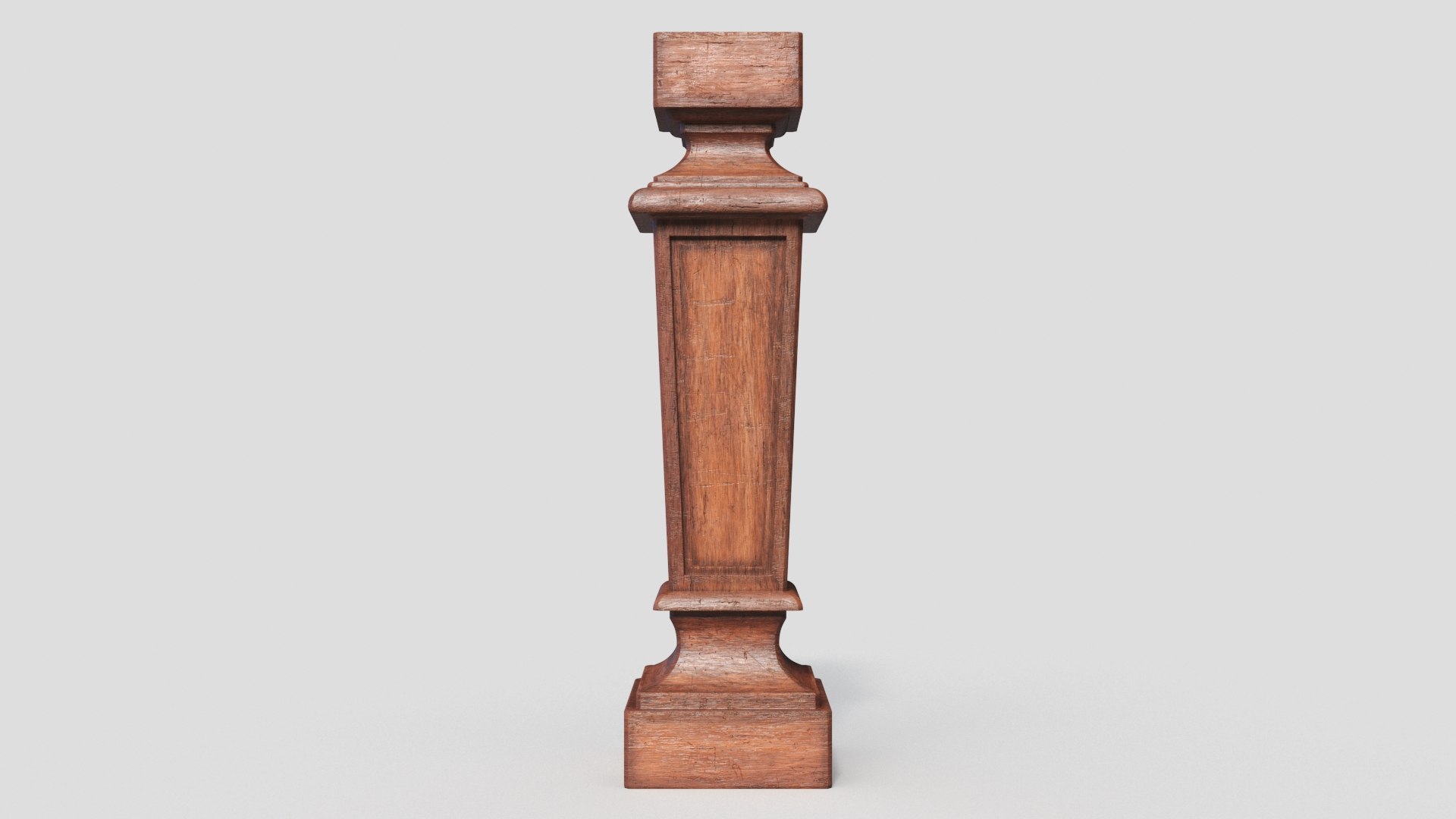 Chinese Wooden Square Baluster 3D - TurboSquid 1861054