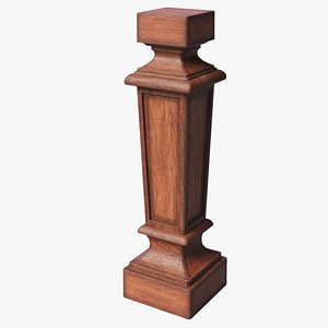 Chinese Wooden Square Baluster