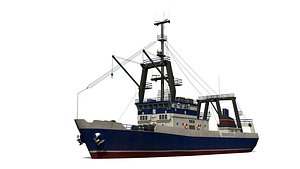 trawler 3D model