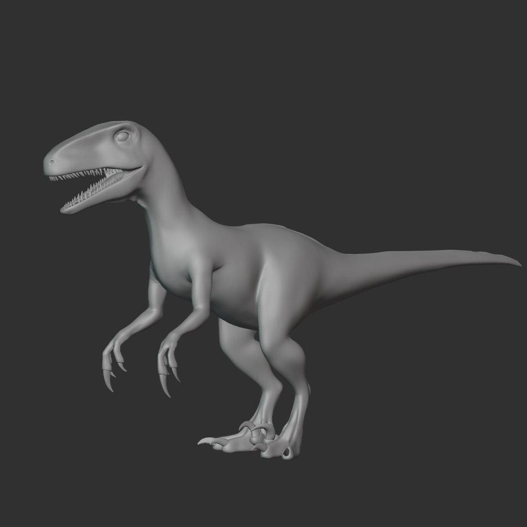 3D model Atrociraptor Basemesh Low Poly - TurboSquid 1992874