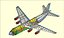 Antonov An-124, modèle d'assemblage solide pour aéronef