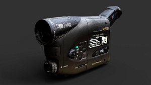 VHS camera recorder 90s model PBR photogrammetry 3D model
