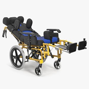 Unfolded Cerebral Palsy Wheelchair for Children