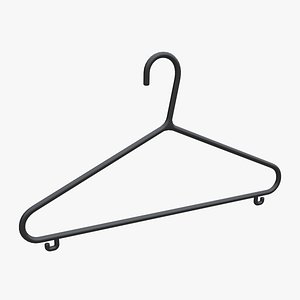 3D Hanger For Clothes Plastic 02 model