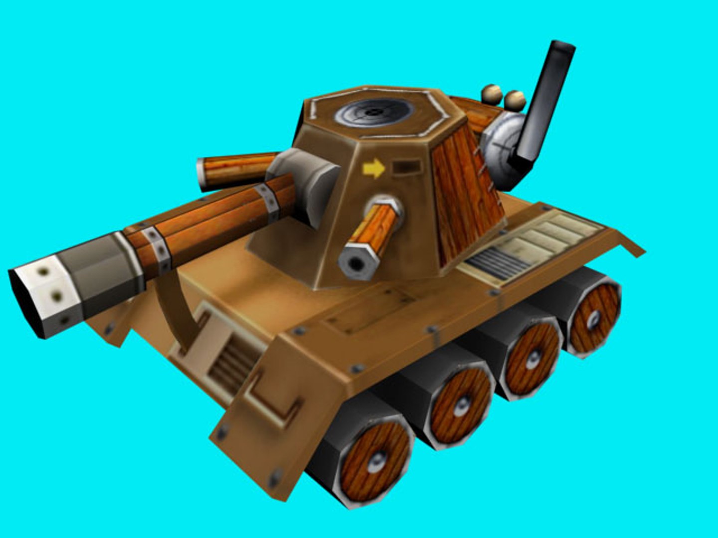 3d tank steamtank model