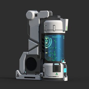 Sci-Fi Plant Container model